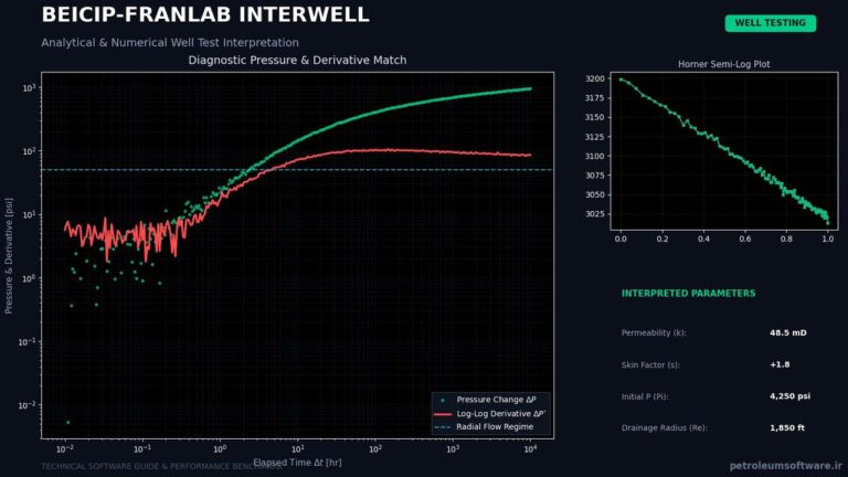 Beicip-Franlab InterWell Dual Porosity Well Test Interpretation