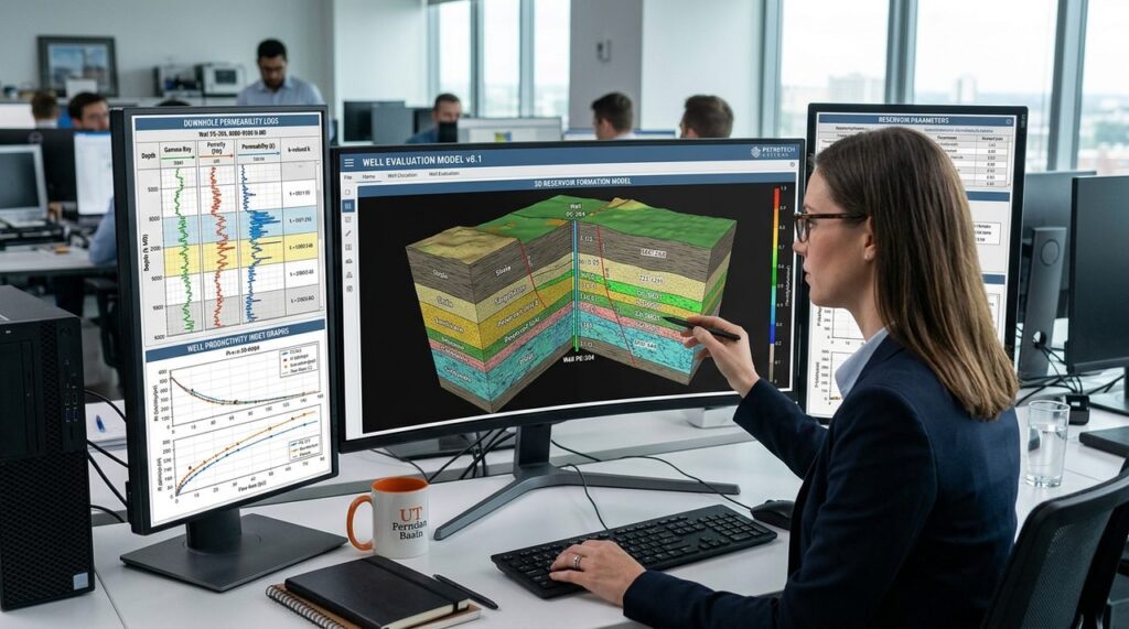 Well Evaluation Model Reservoir Formation Profile Analysis