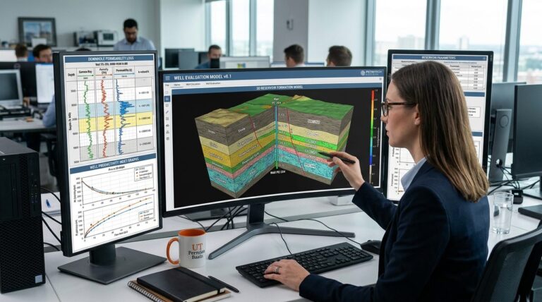 Well Evaluation Model Reservoir Formation Profile Analysis